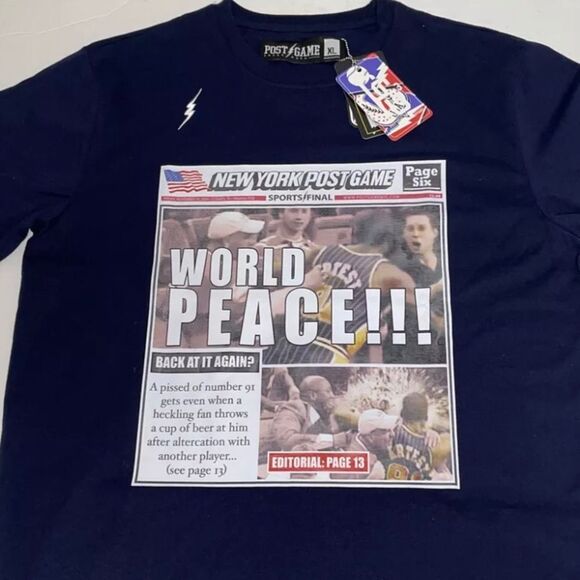 COPY - Vintage Meta World peace Ron Artest nba pacers nyc new times fight - Picture 1 of 4